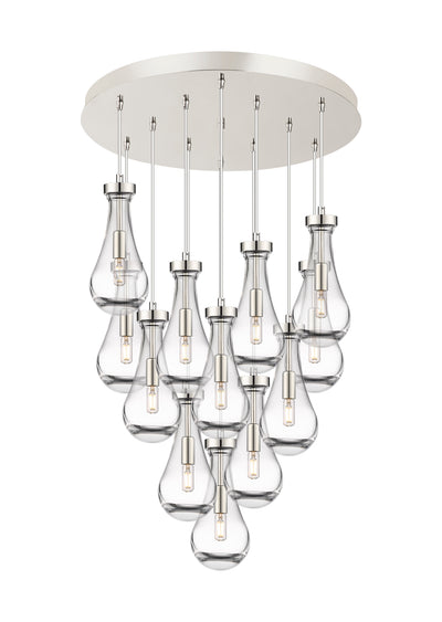 Downtown Urban Multi Pendant Brushed Brass