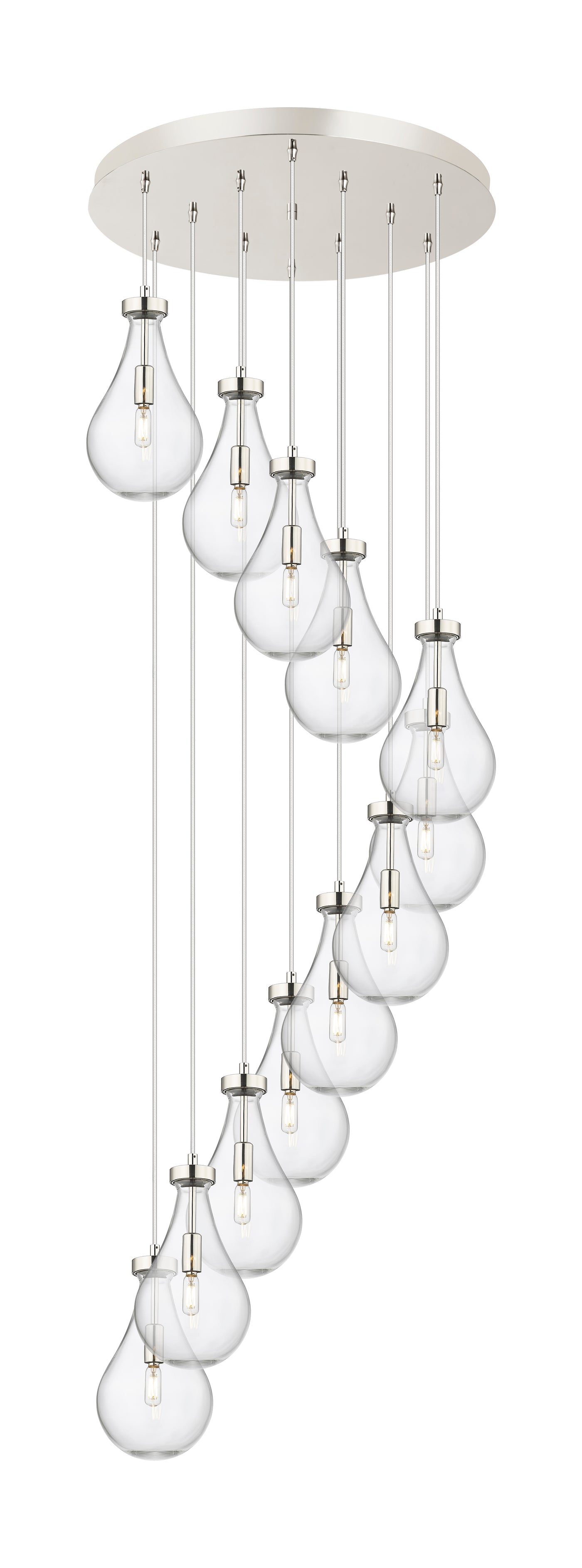 Downtown Urban Multi Pendant Brushed Brass