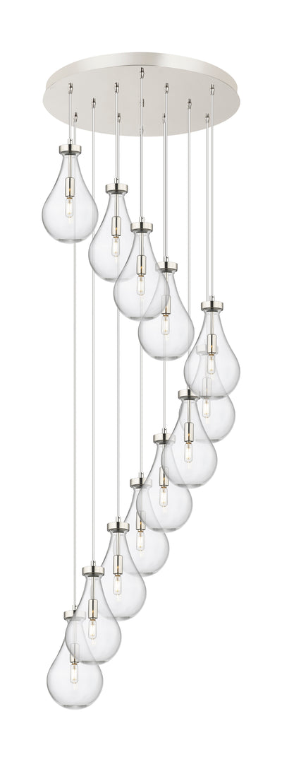 Downtown Urban Multi Pendant Brushed Brass