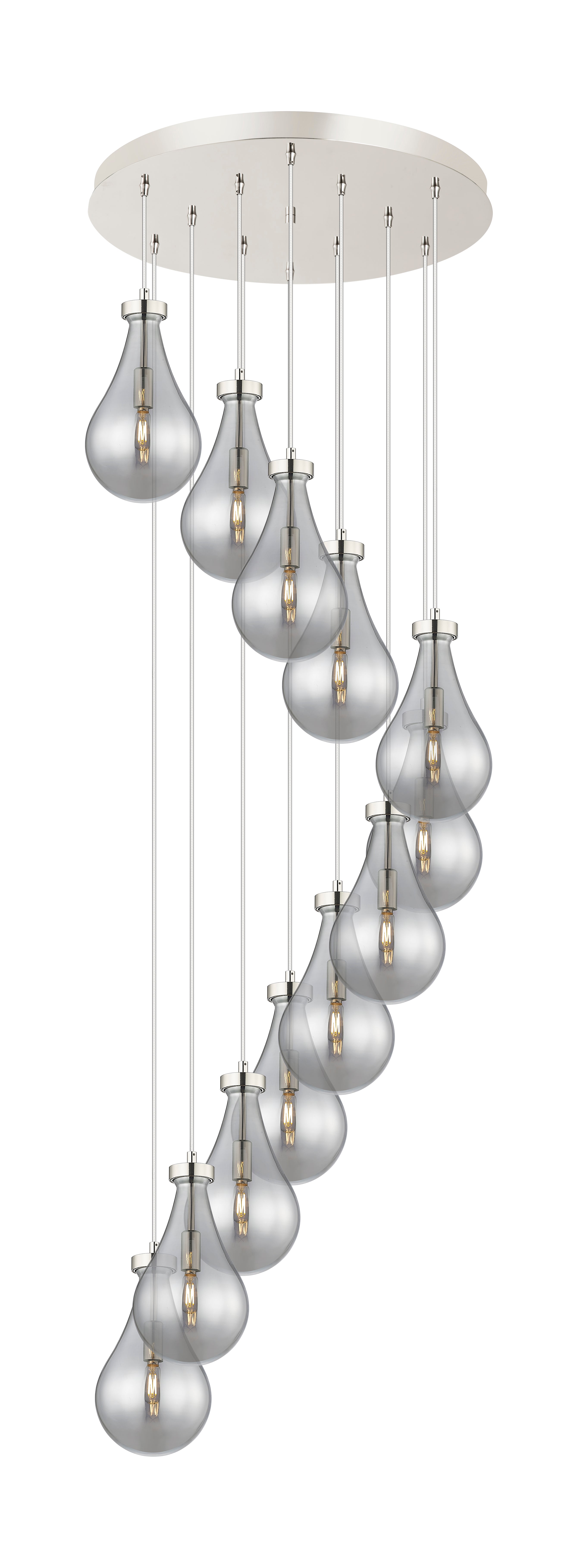 Downtown Urban Multi Pendant Brushed Brass