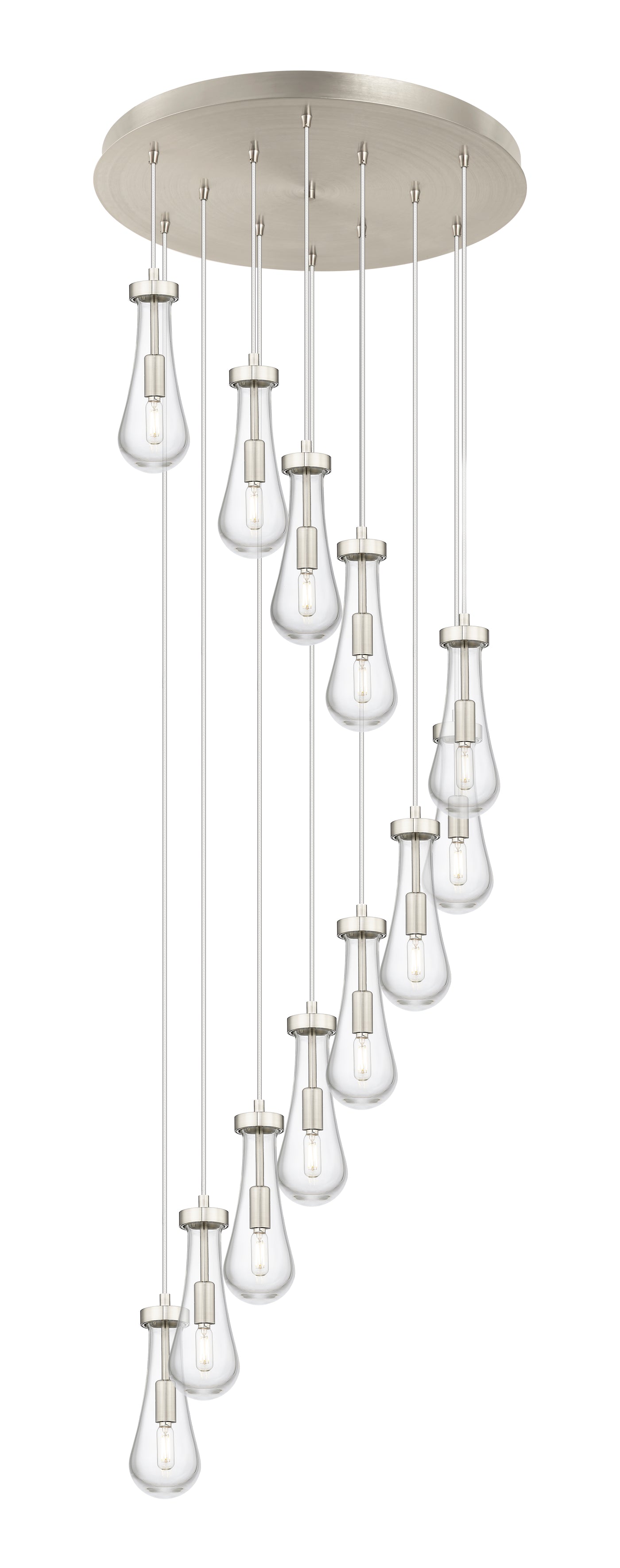 Downtown Urban Multi Pendant Brushed Brass