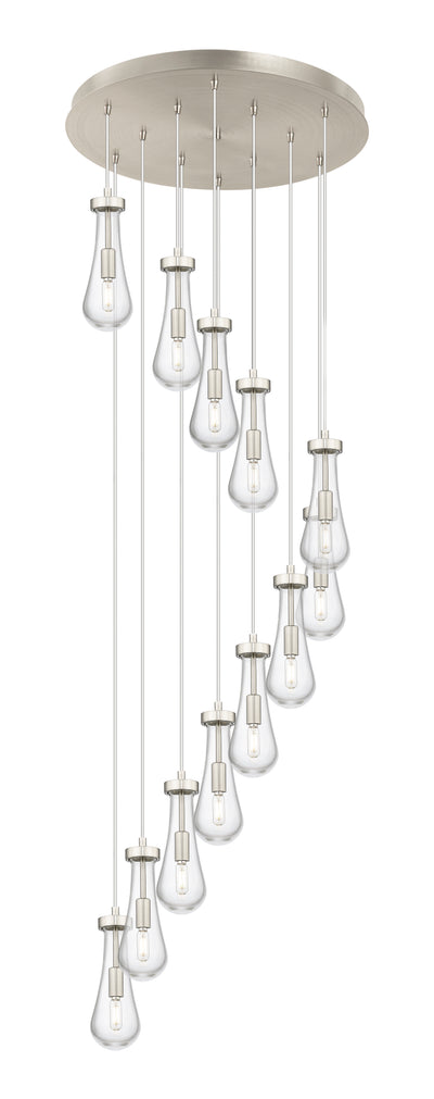 Downtown Urban Multi Pendant Brushed Brass