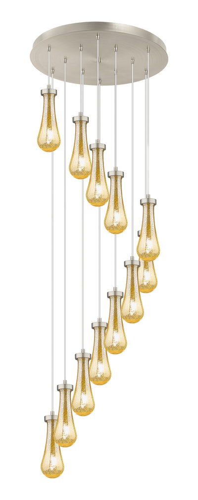 Downtown Urban Multi Pendant Brushed Brass