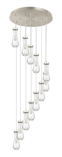 Downtown Urban Multi Pendant Brushed Brass