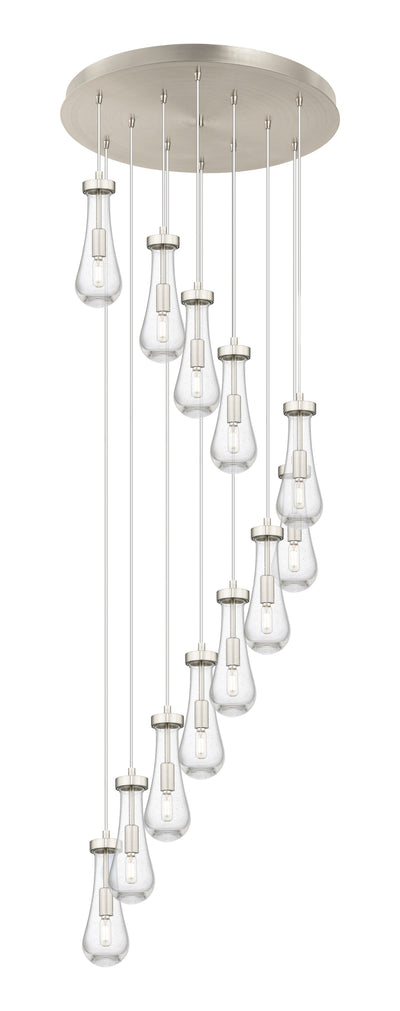 Downtown Urban Multi Pendant Brushed Brass