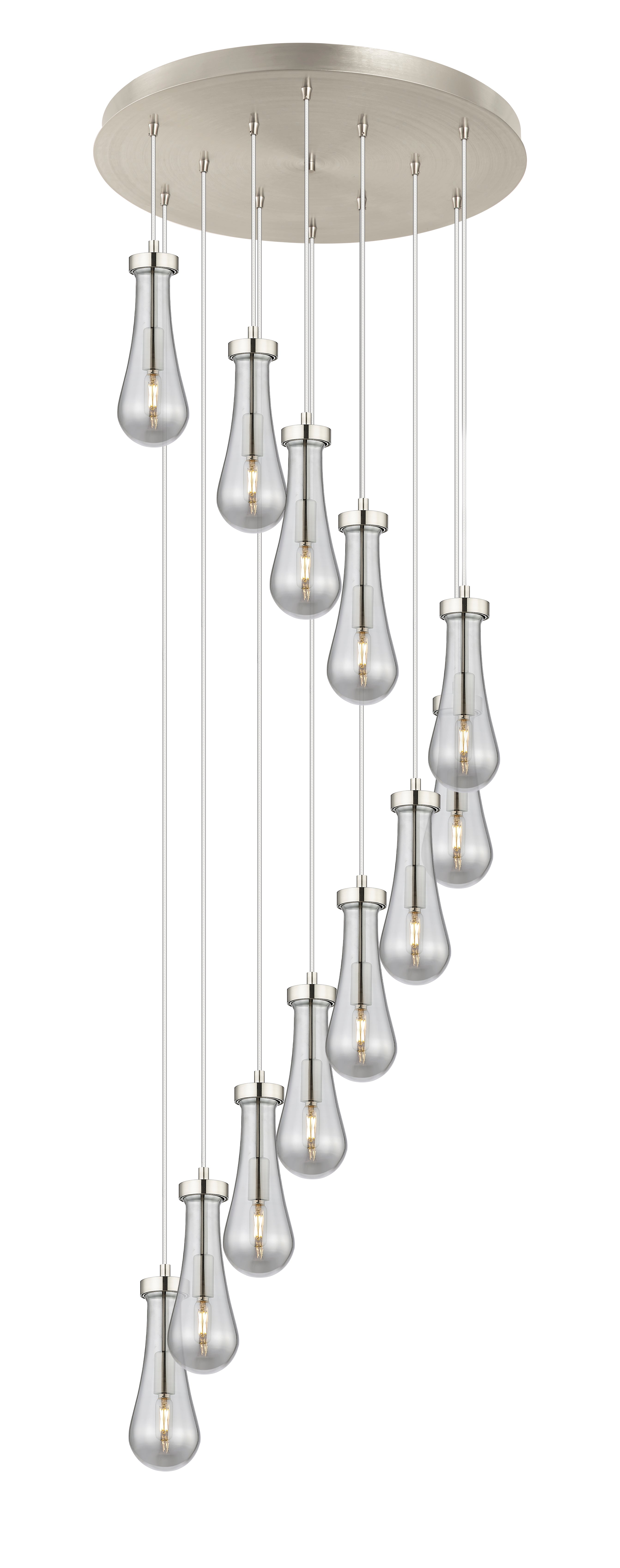 Downtown Urban Multi Pendant Brushed Brass