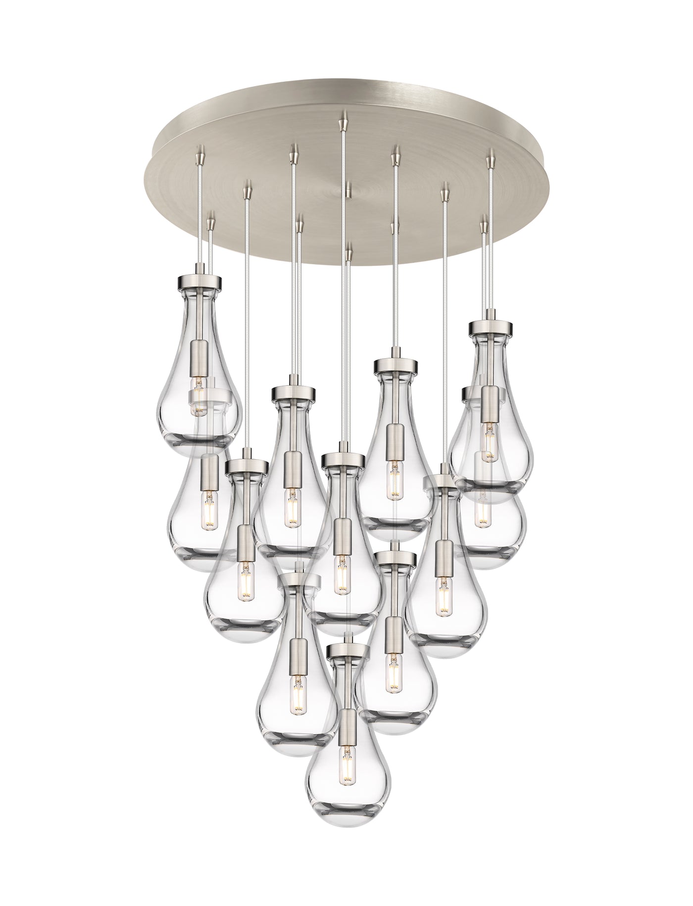 Downtown Urban Multi Pendant Brushed Brass