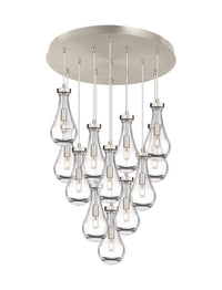 Downtown Urban Multi Pendant Brushed Brass