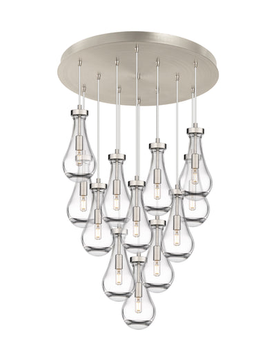 Downtown Urban Multi Pendant Brushed Brass