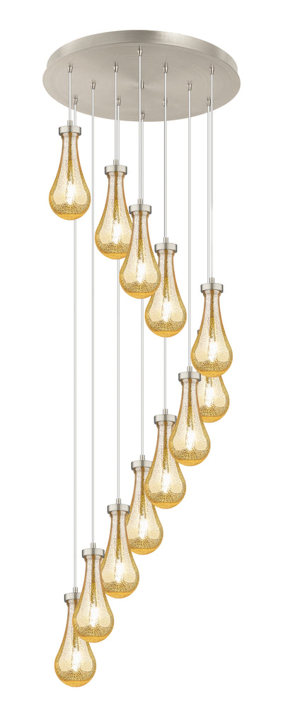 Downtown Urban Multi Pendant Brushed Brass