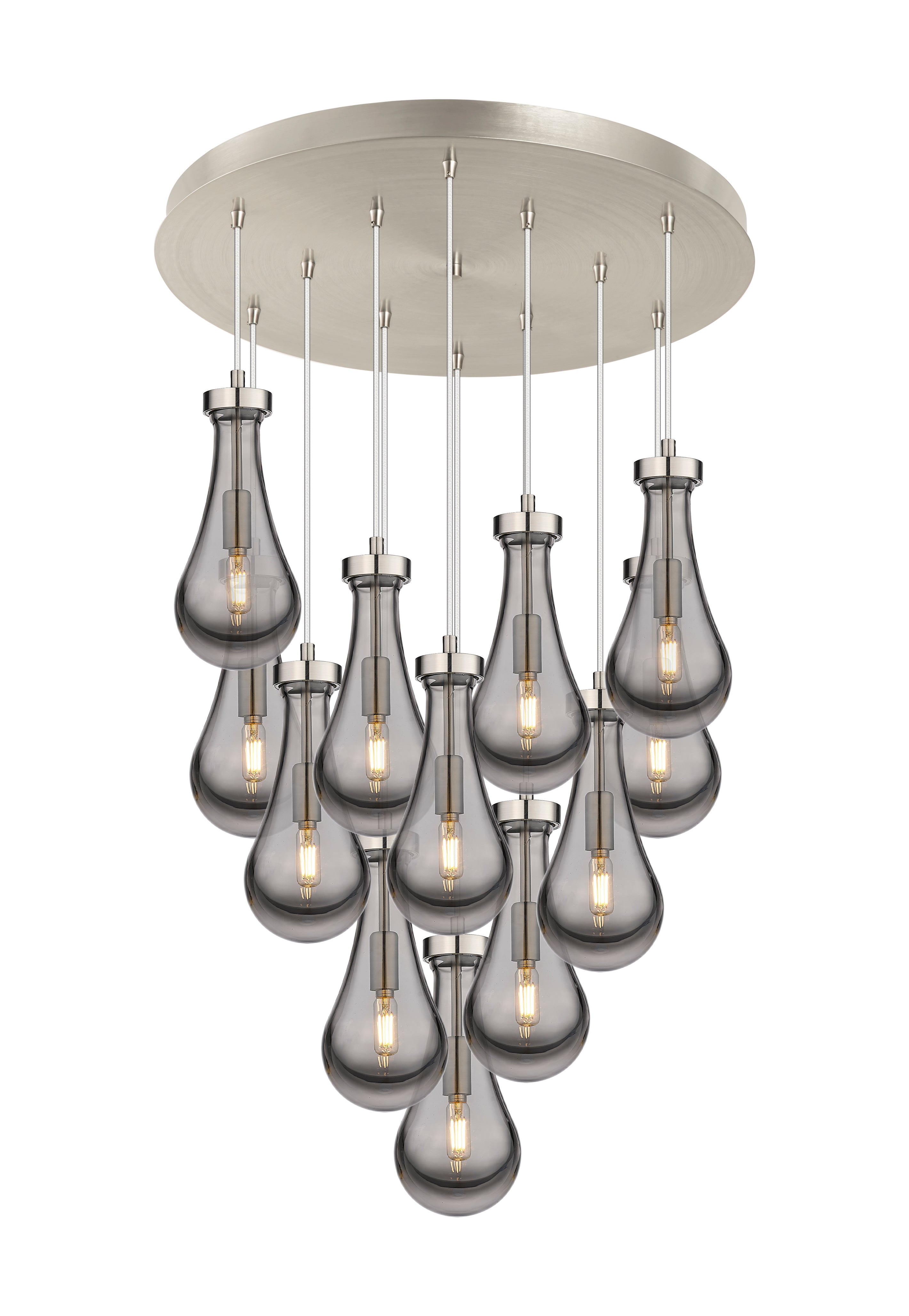 Downtown Urban Multi Pendant Brushed Brass