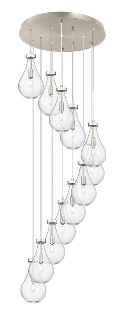 Downtown Urban Multi Pendant Brushed Brass