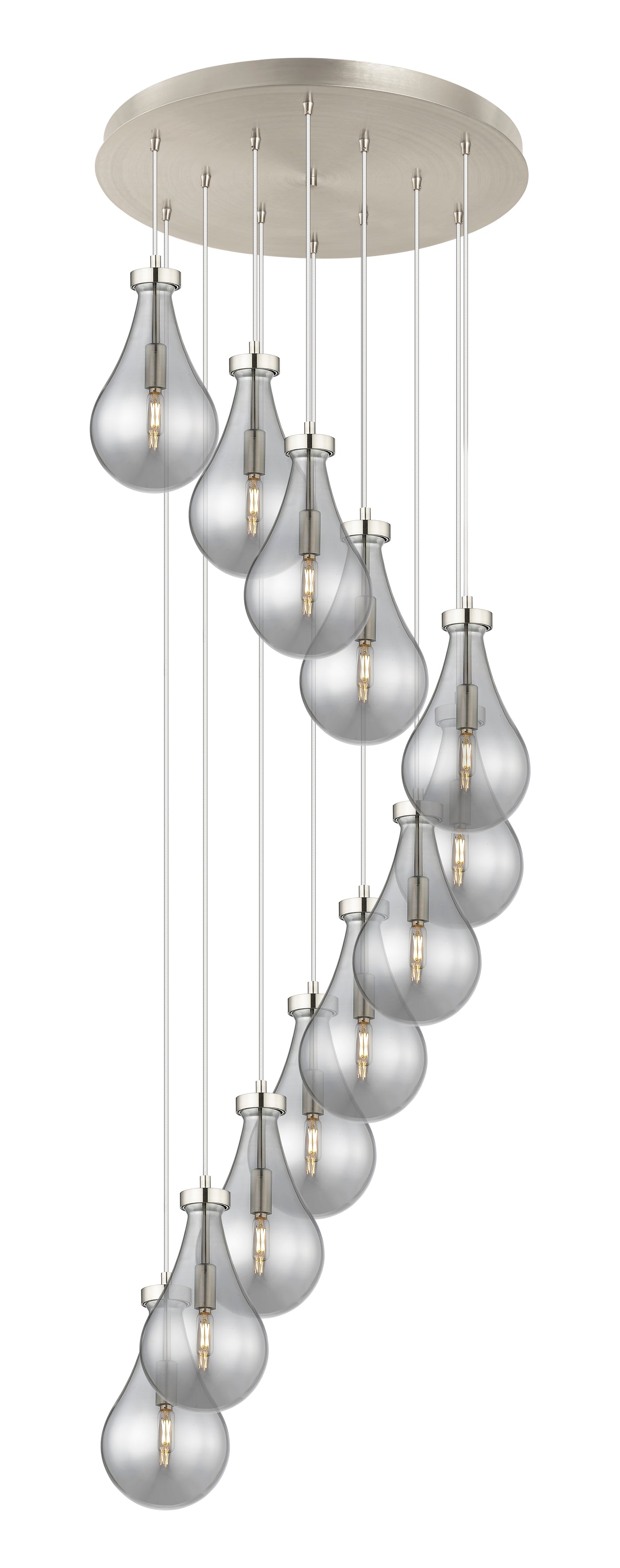 Downtown Urban Multi Pendant Brushed Brass