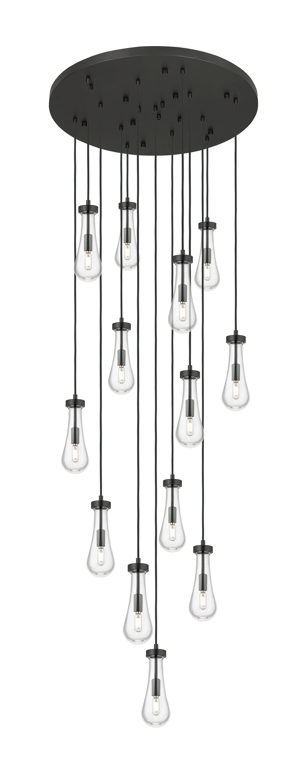 Downtown Urban Multi Pendant Brushed Brass