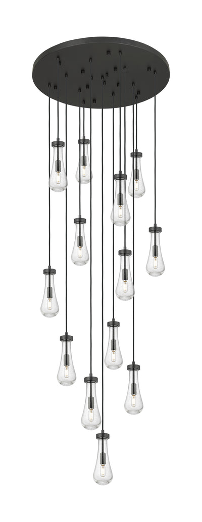 Downtown Urban Multi Pendant Brushed Brass
