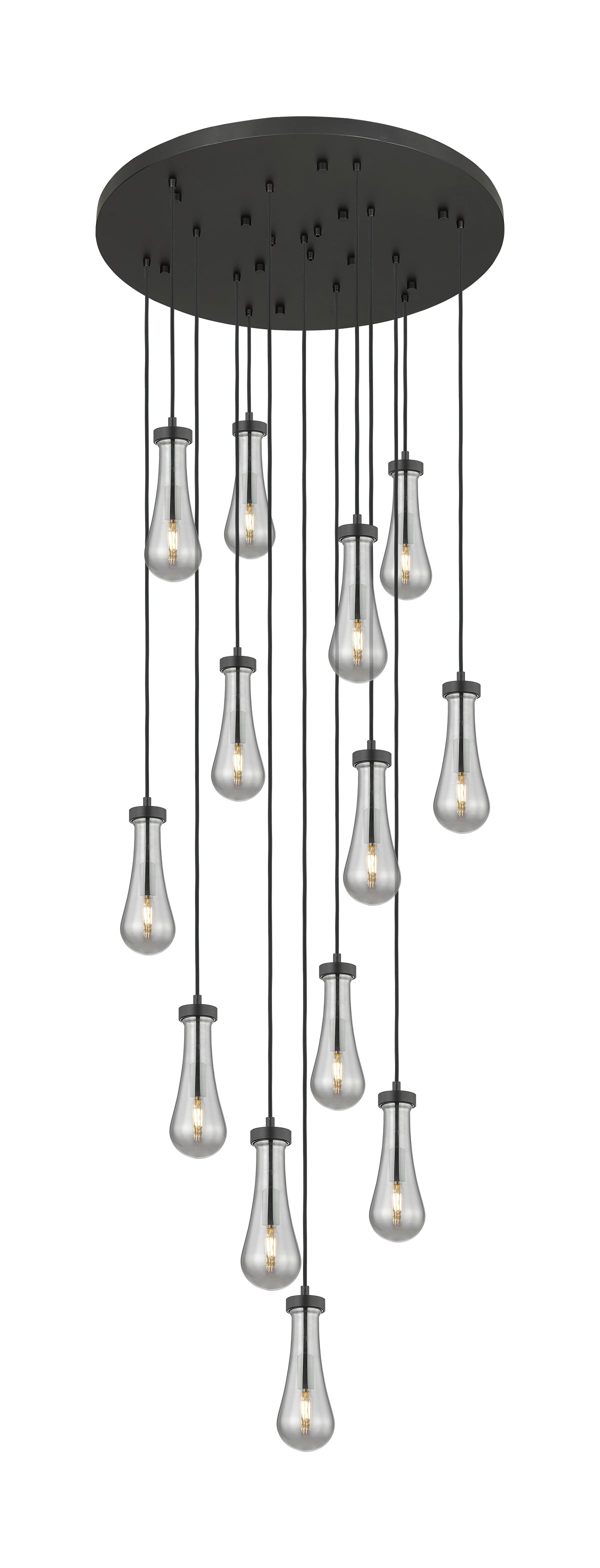 Downtown Urban Multi Pendant Brushed Brass