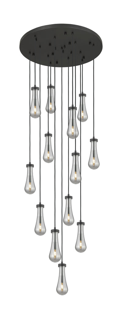 Downtown Urban Multi Pendant Brushed Brass