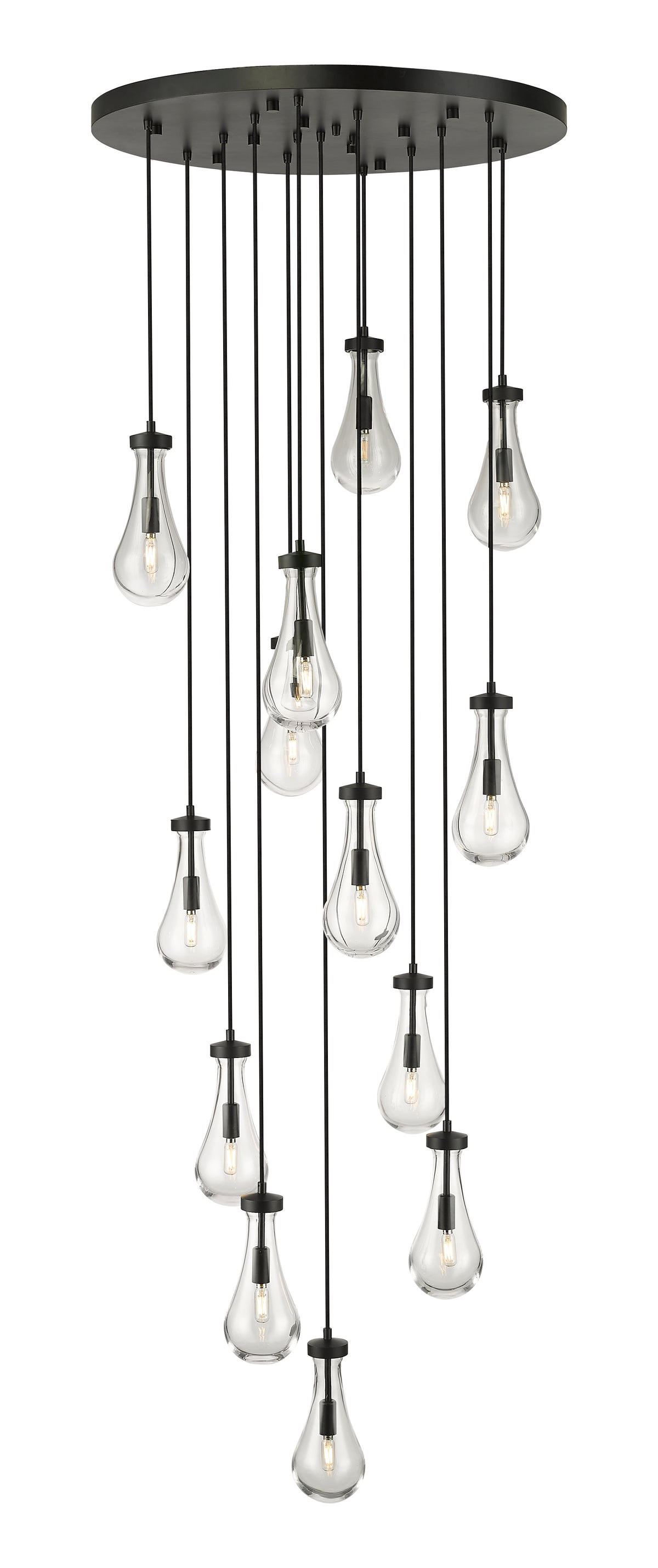 Downtown Urban Multi Pendant Brushed Brass