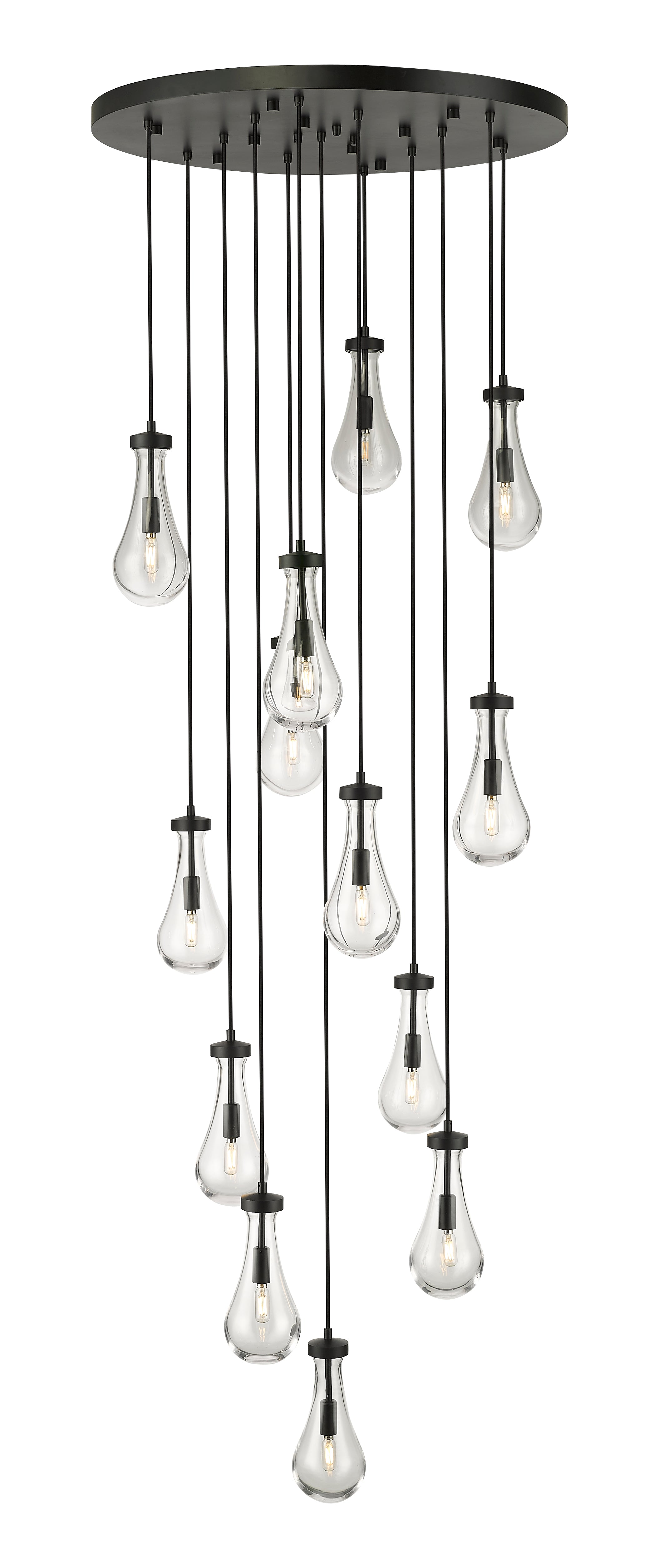 Downtown Urban Multi Pendant Brushed Brass