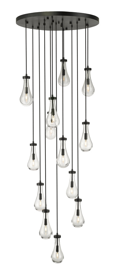 Downtown Urban Multi Pendant Brushed Brass