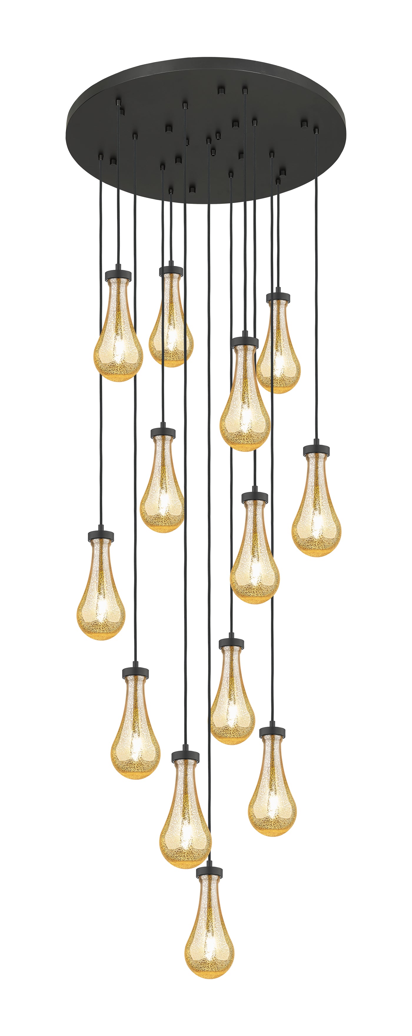Downtown Urban Multi Pendant Brushed Brass