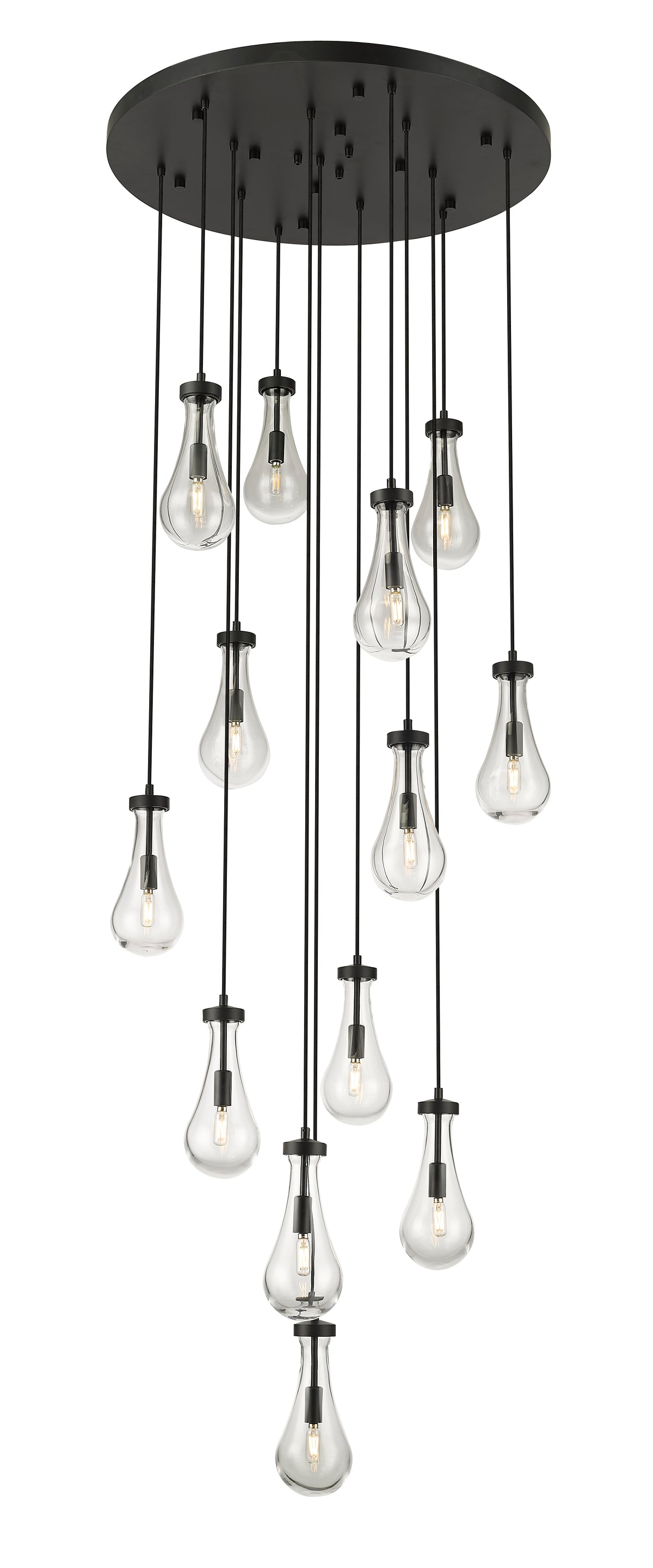 Downtown Urban Multi Pendant Brushed Brass