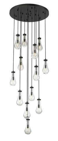 Downtown Urban Multi Pendant Brushed Brass