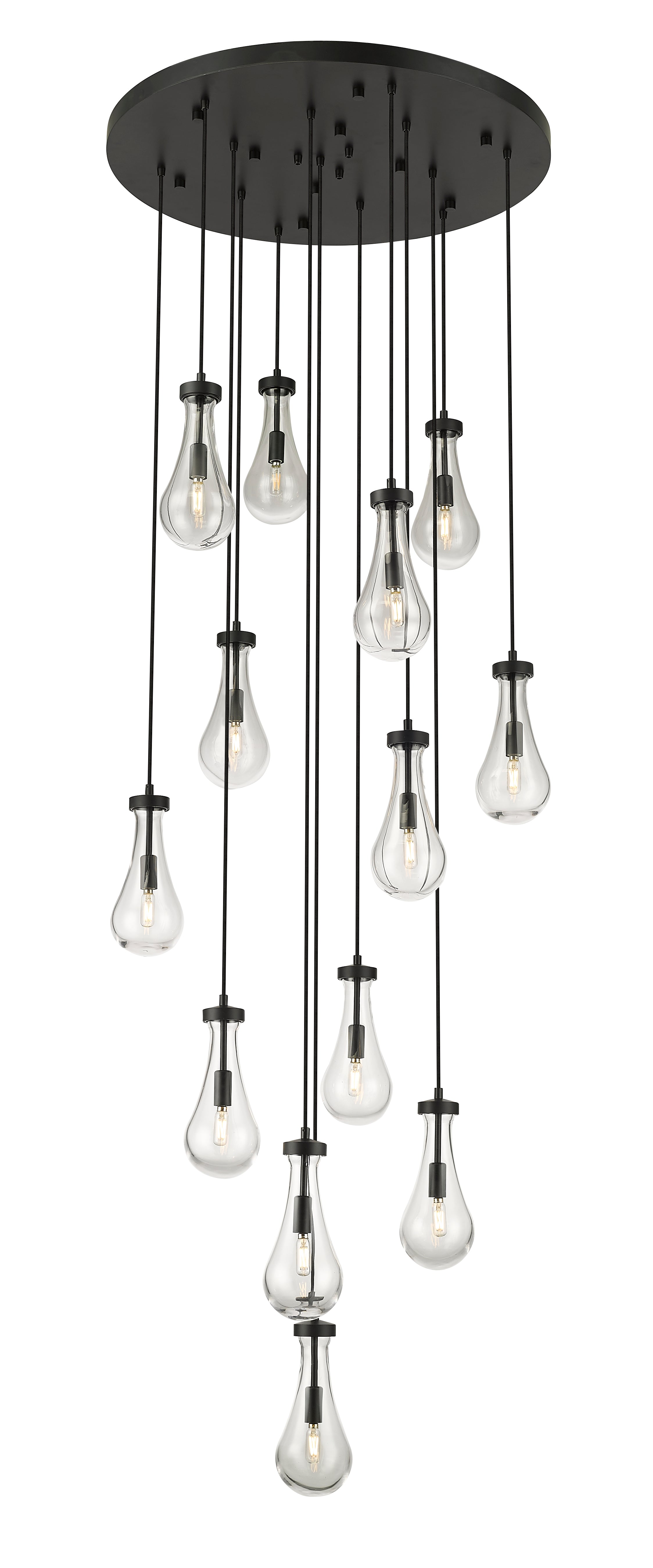Downtown Urban Multi Pendant Brushed Brass