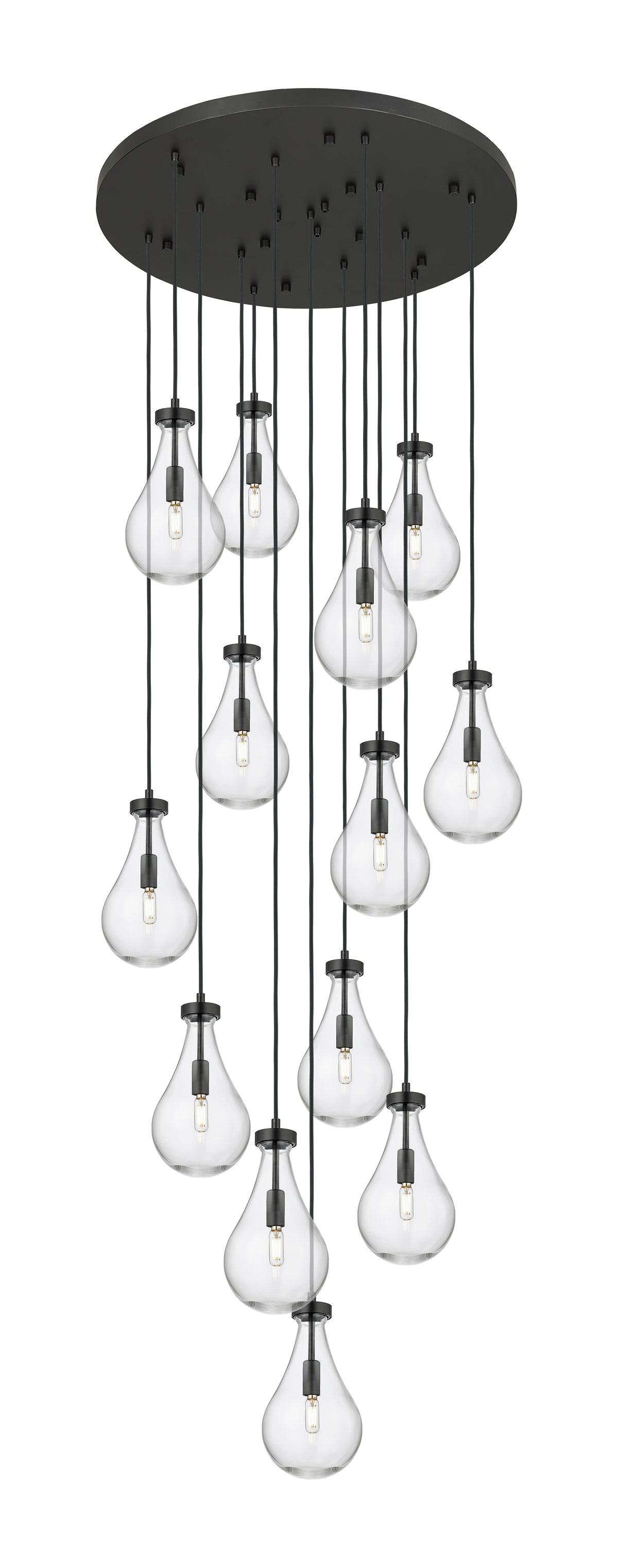 Downtown Urban Multi Pendant Brushed Brass