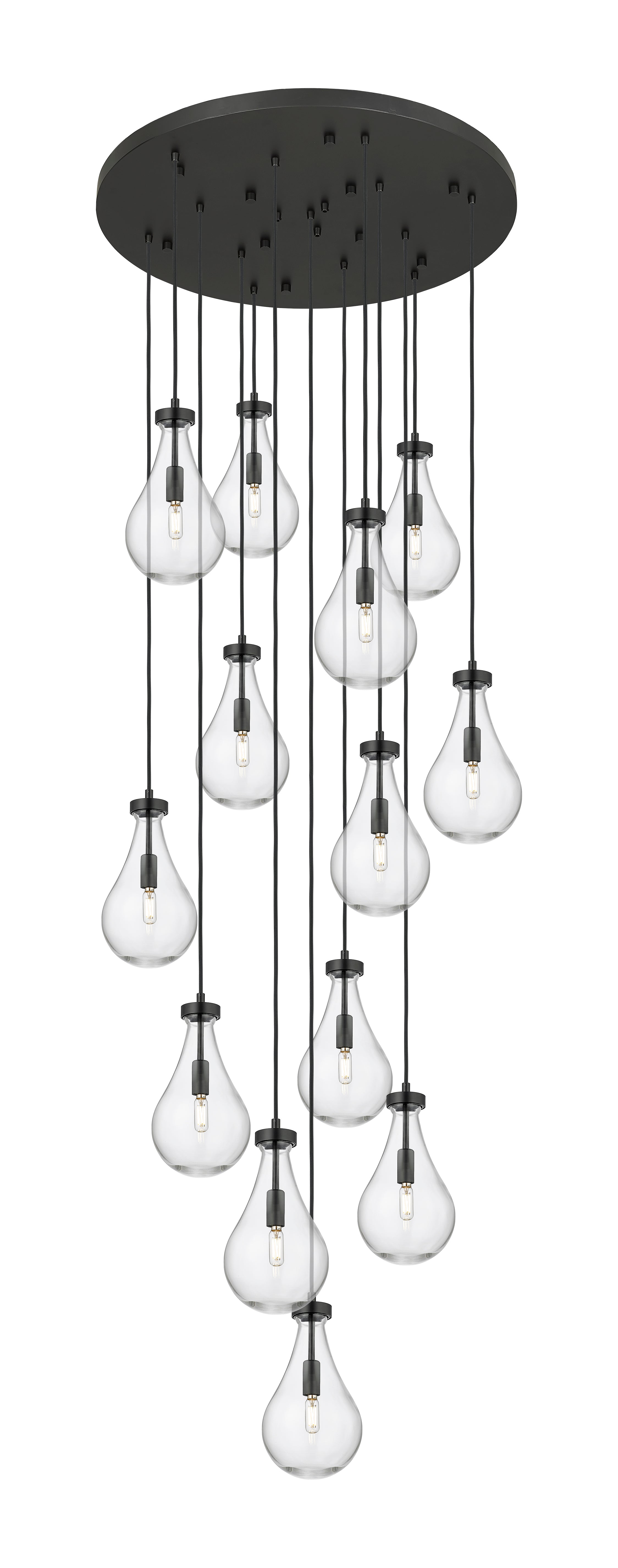 Downtown Urban Multi Pendant Brushed Brass