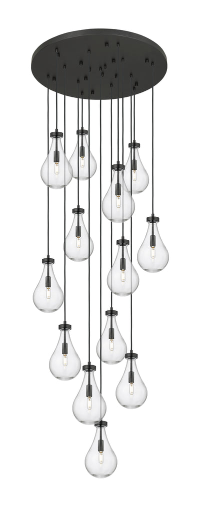 Downtown Urban Multi Pendant Brushed Brass