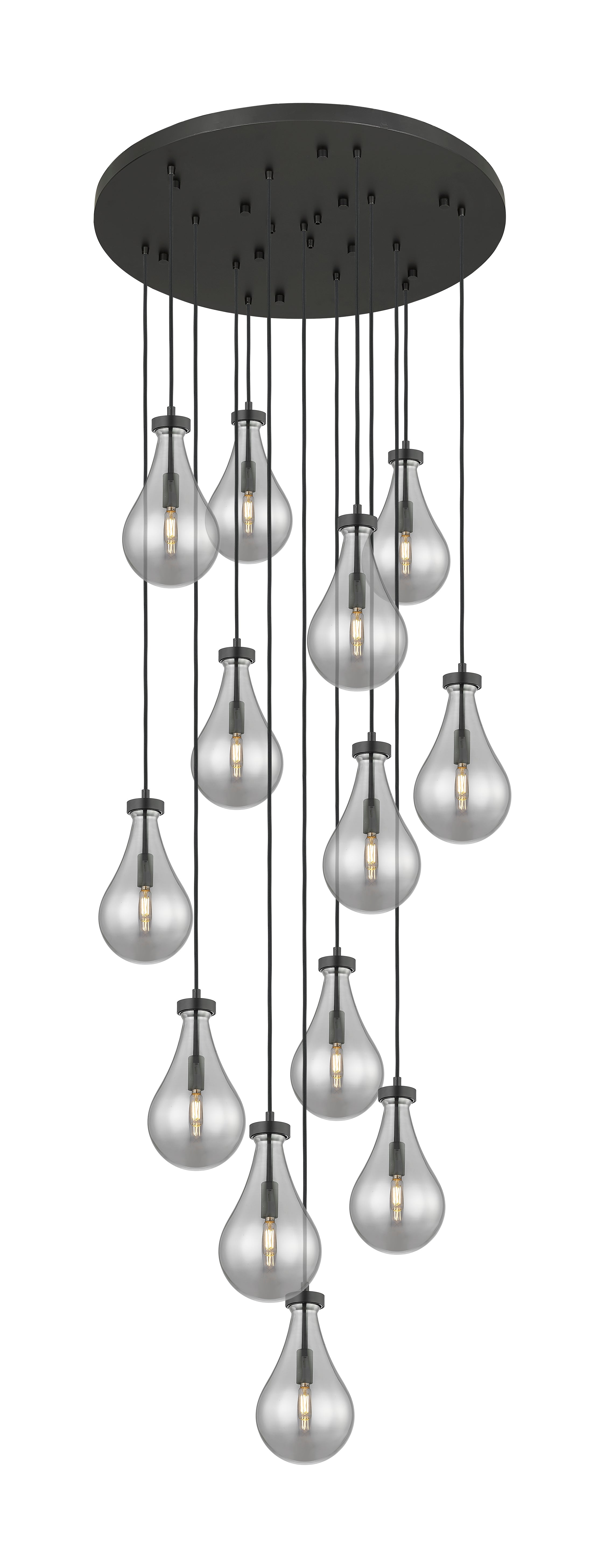 Downtown Urban Multi Pendant Brushed Brass