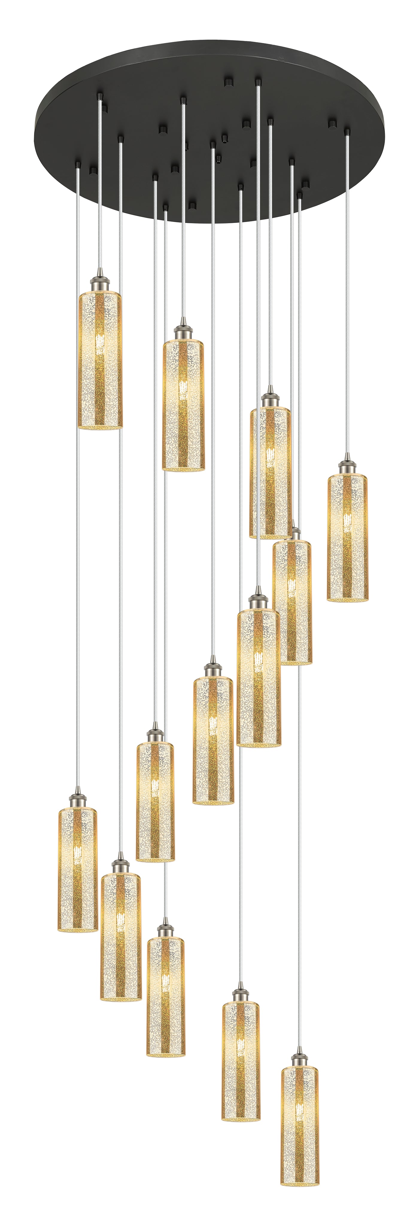 Downtown Urban Multi Pendant Brushed Brass