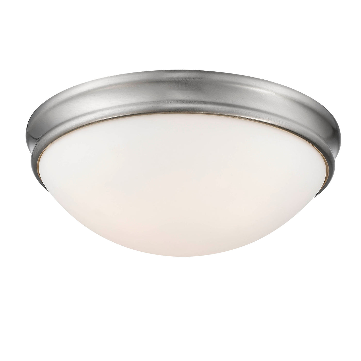 5'' Baumann Brushed Nickel 3 Light Flush Mount