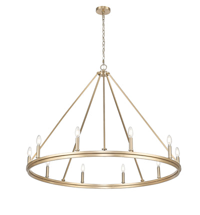 35'' Carruth Modern Gold 10 Light Chandelier