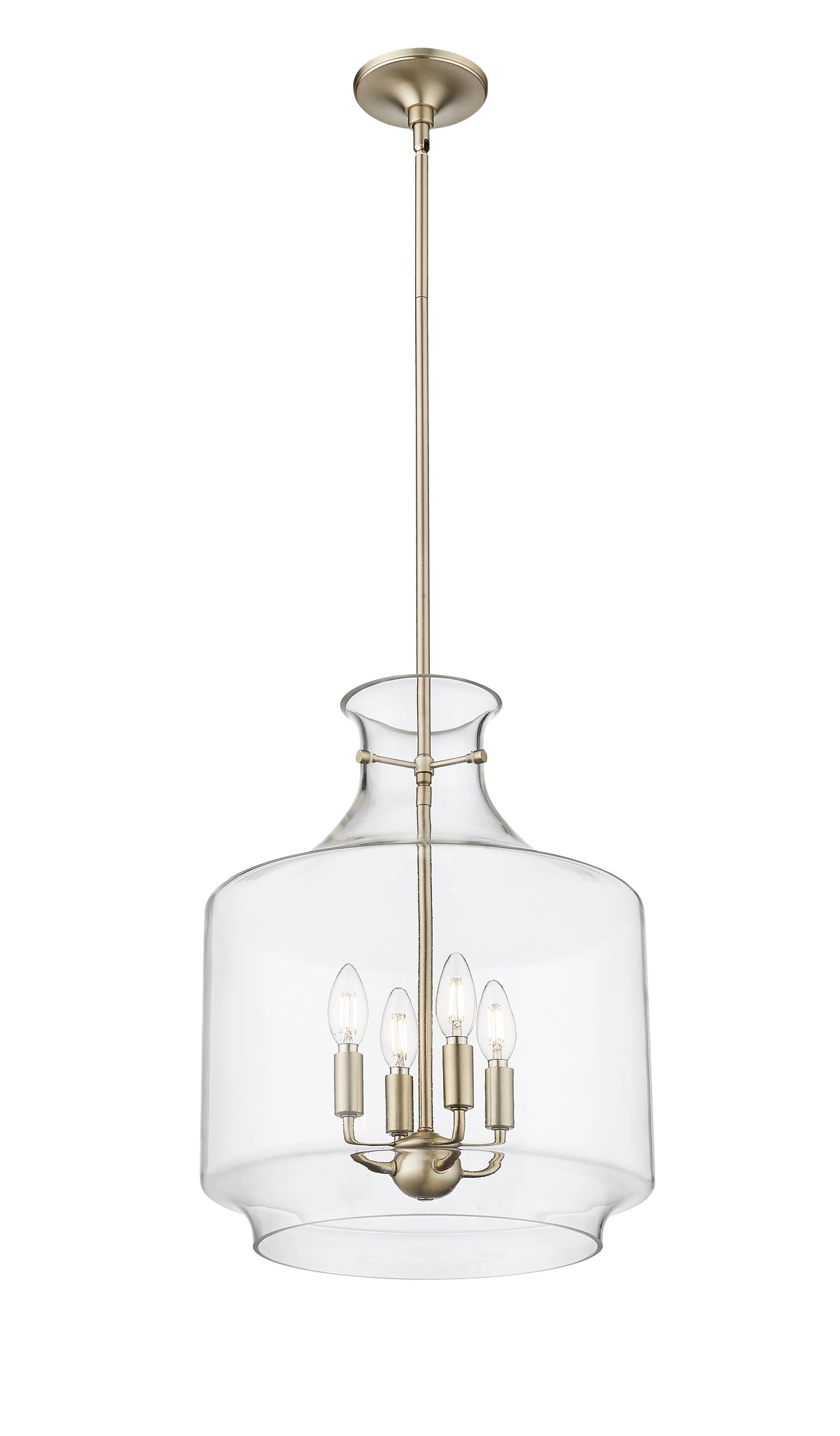 19'' Mahannah Modern Gold 4 Light Pendant
