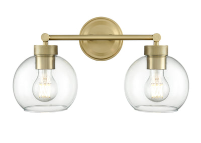 16'' Jonatan Vintage Brass 2 Light Bath Vanity