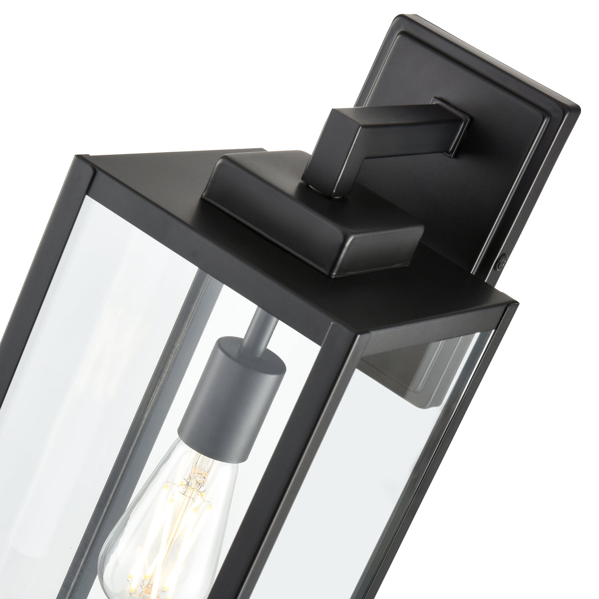 7'' Atless Powder Coated Black 1 Light Lantern