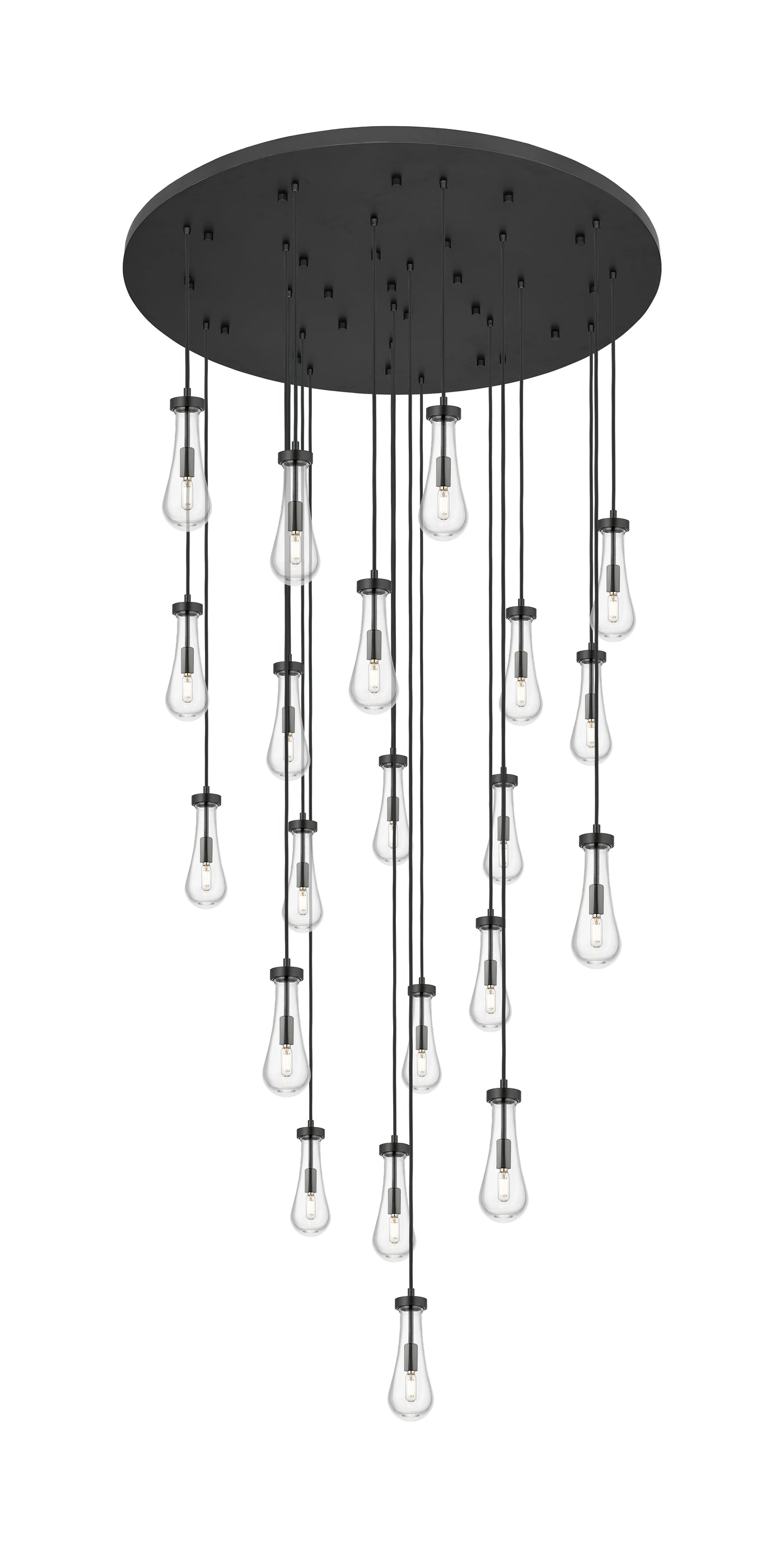 Downtown Urban Multi Pendant Brushed Brass