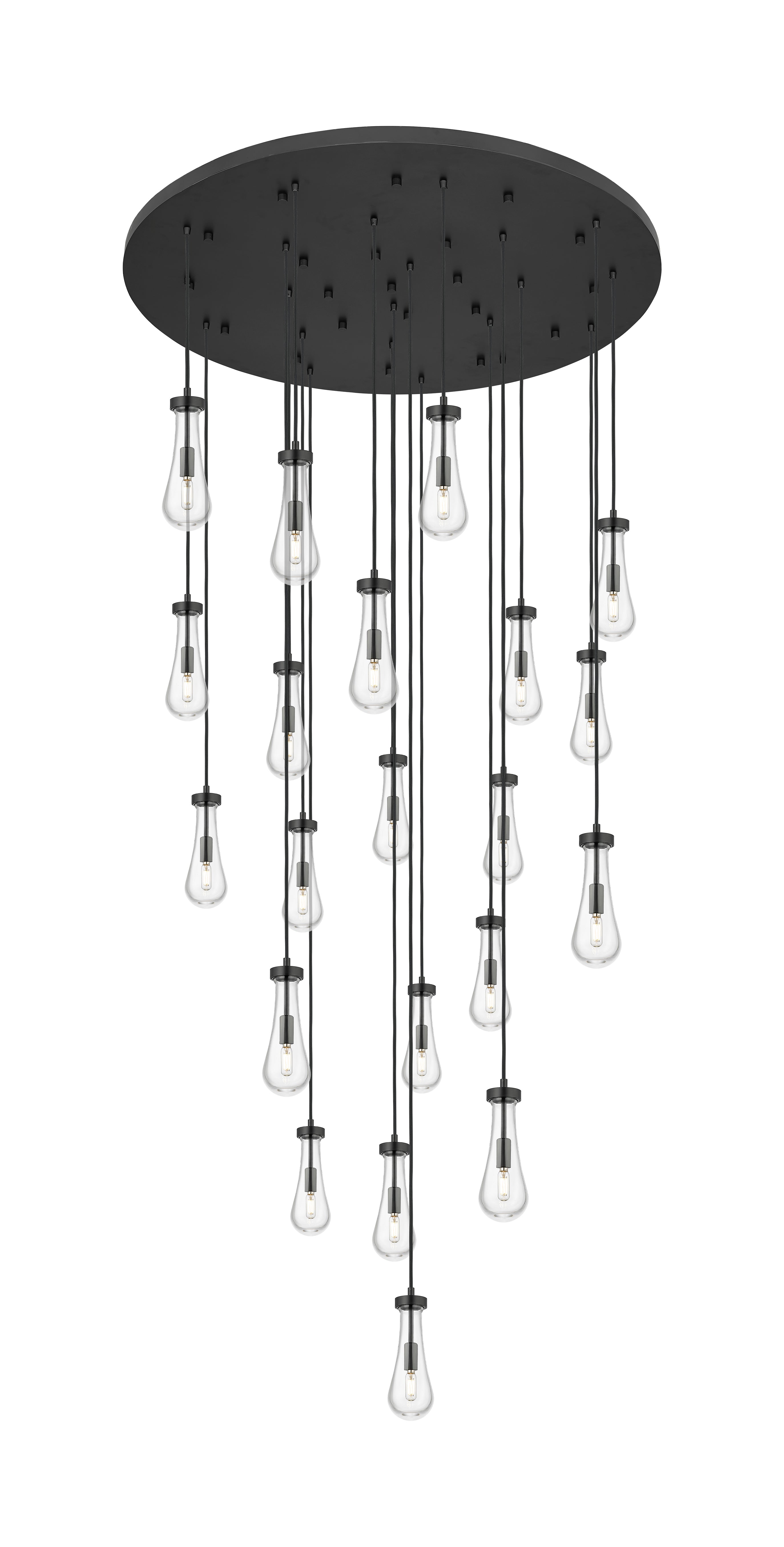 Downtown Urban Multi Pendant Brushed Brass