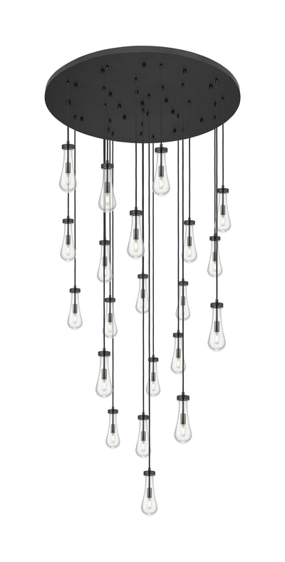 Downtown Urban Multi Pendant Brushed Brass