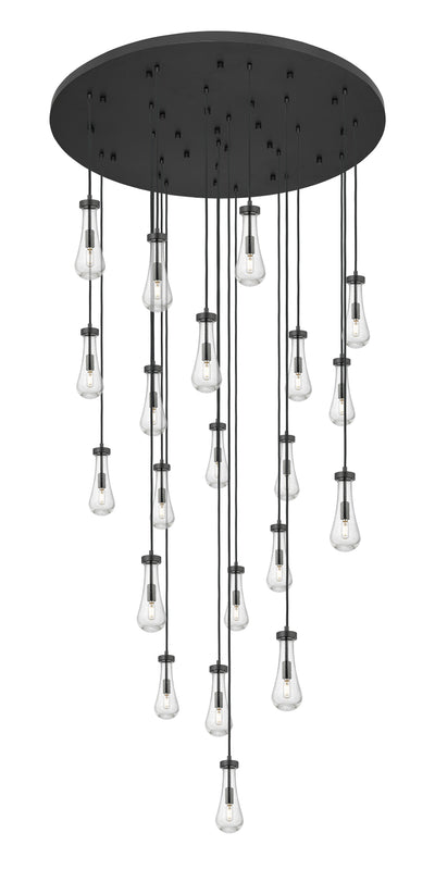 Downtown Urban Multi Pendant Brushed Brass