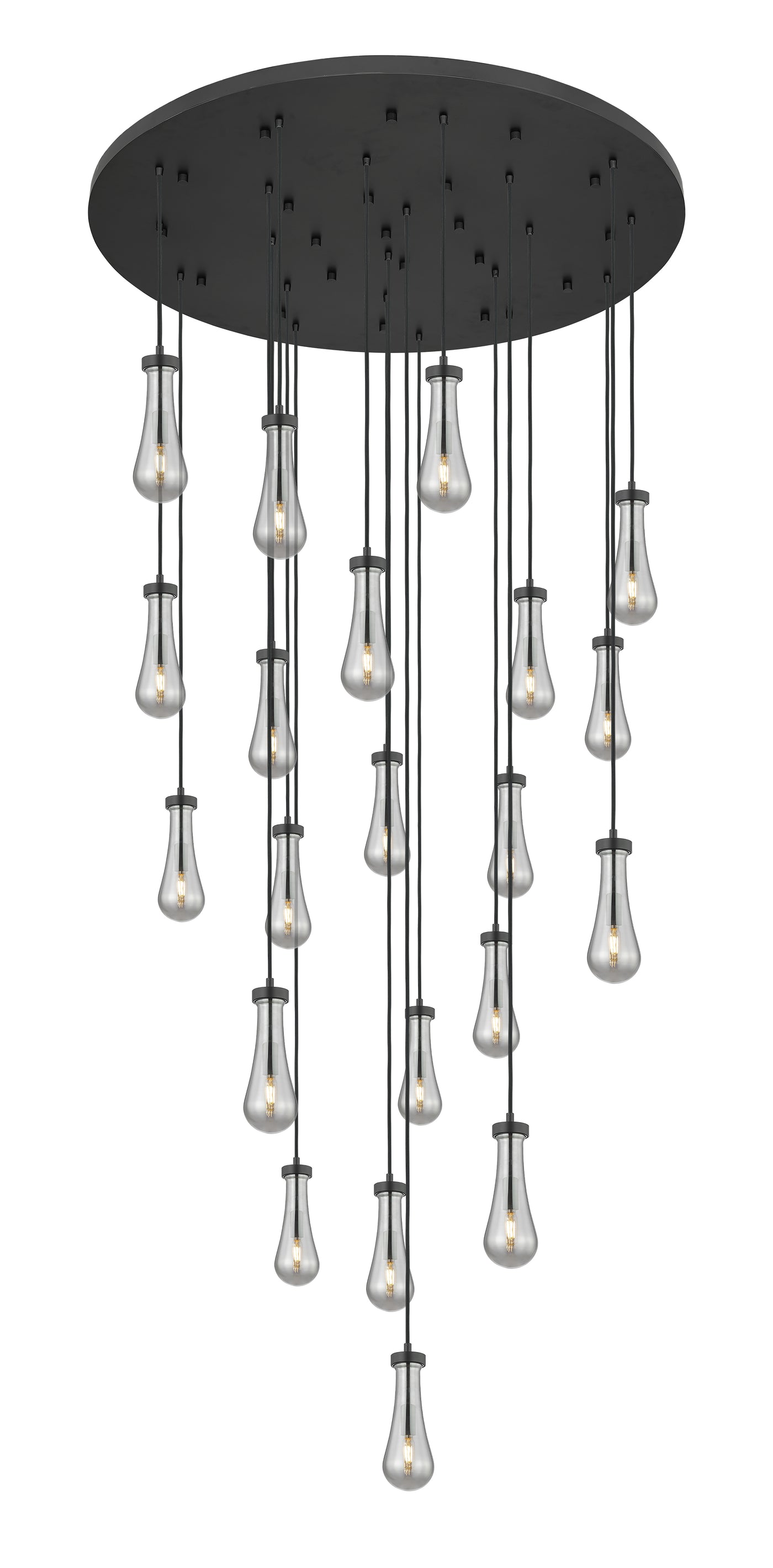 Downtown Urban Multi Pendant Brushed Brass