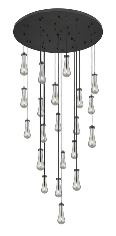 Downtown Urban Multi Pendant Brushed Brass