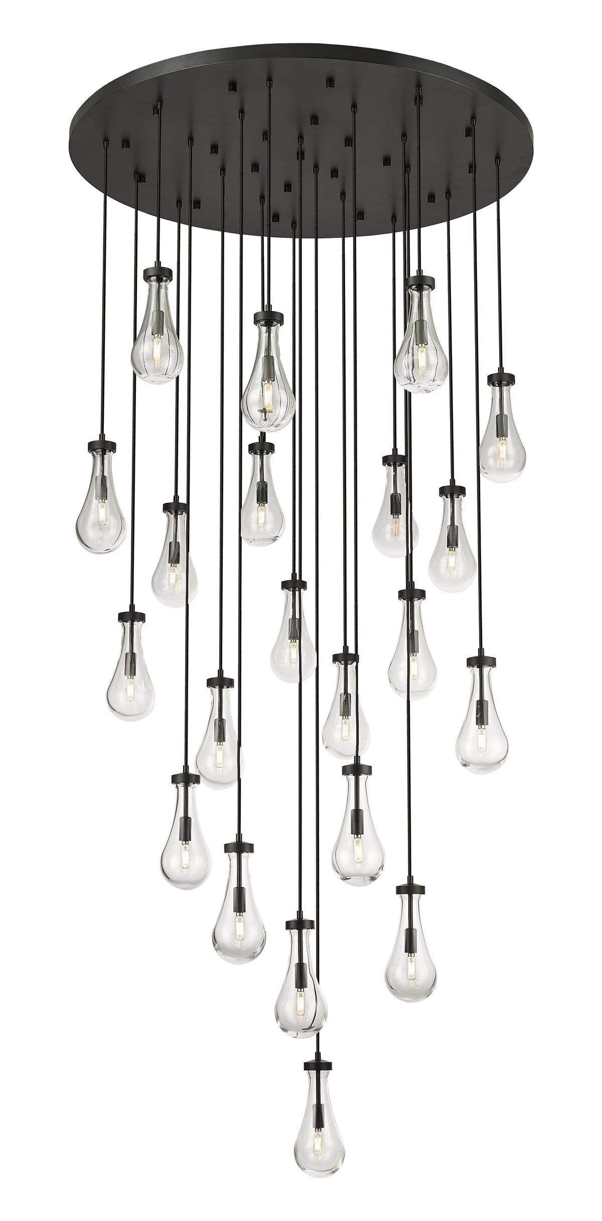 Downtown Urban Multi Pendant Brushed Brass