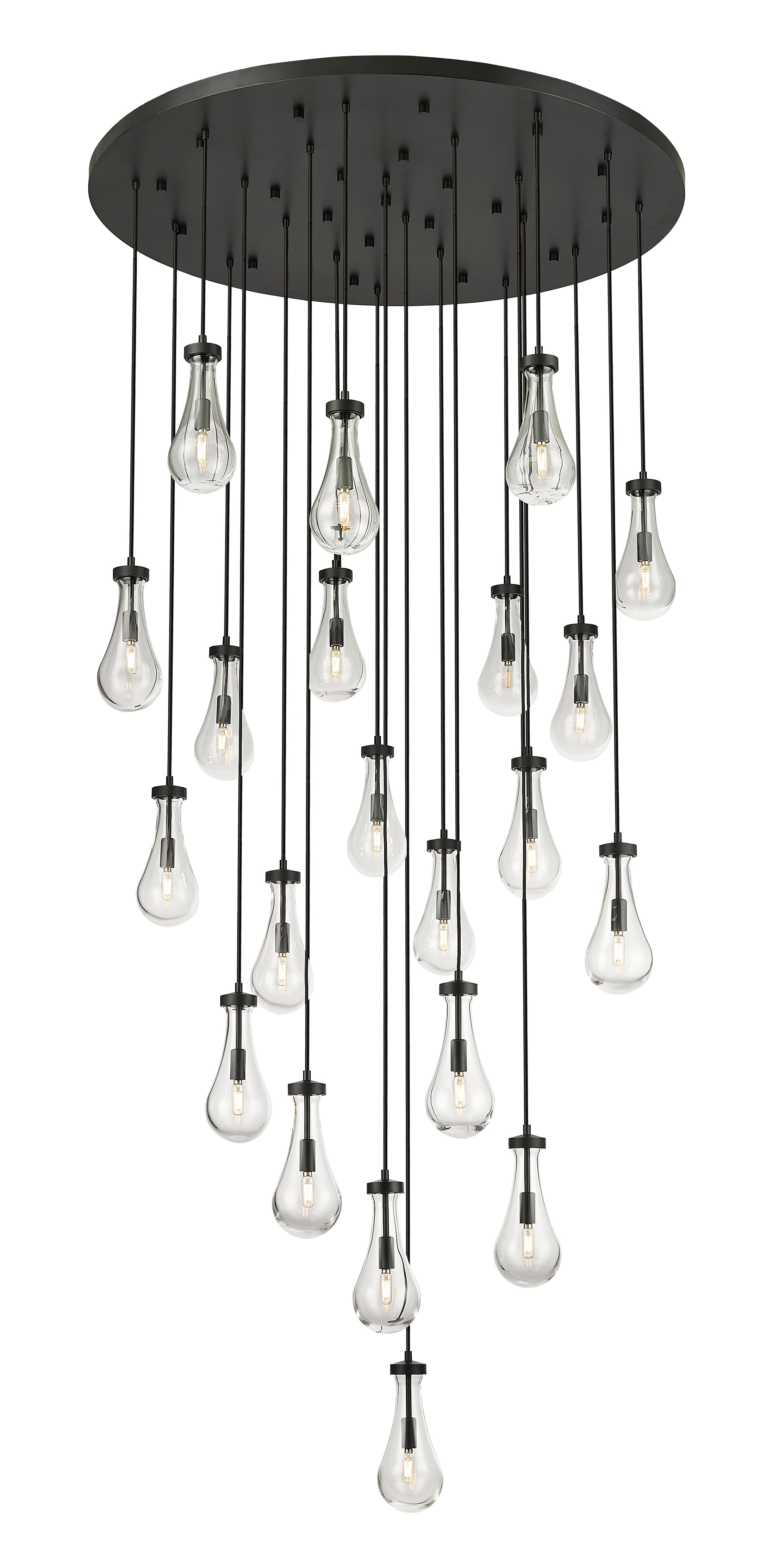 Downtown Urban Multi Pendant Brushed Brass