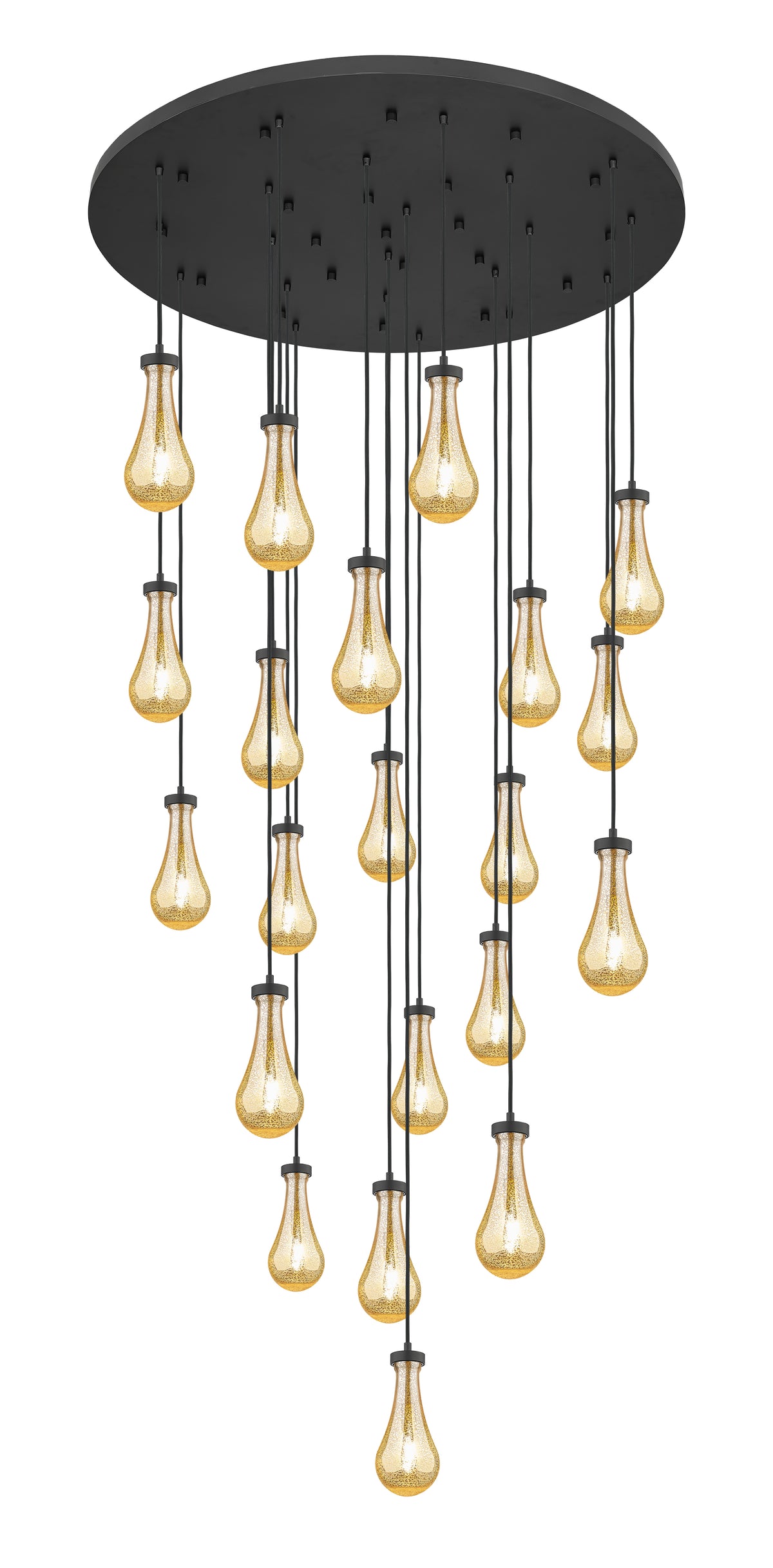 Downtown Urban Multi Pendant Brushed Brass