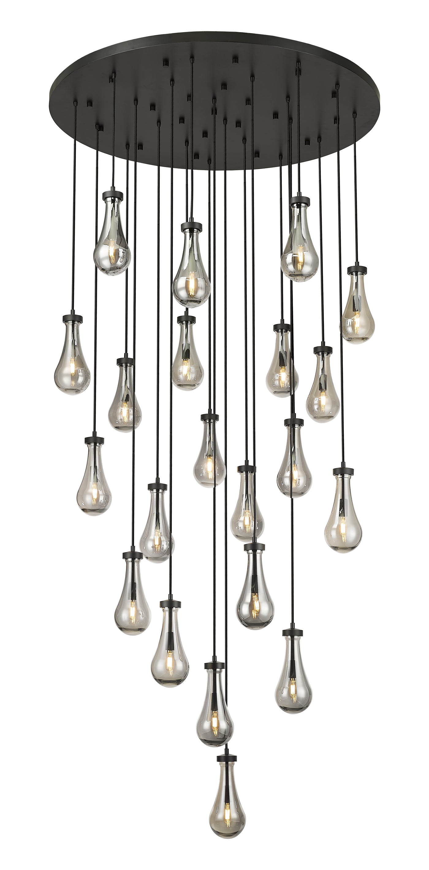 Downtown Urban Multi Pendant Brushed Brass