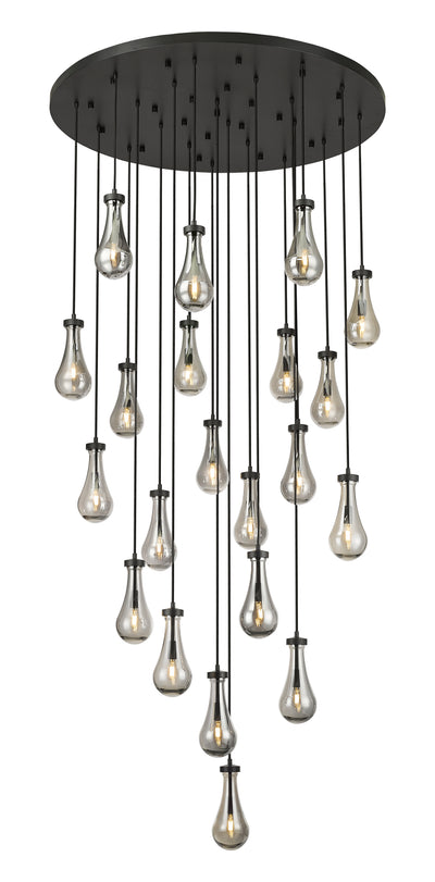 Downtown Urban Multi Pendant Brushed Brass