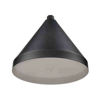 13'' Satin Black Aluminum R Series Cone Shade